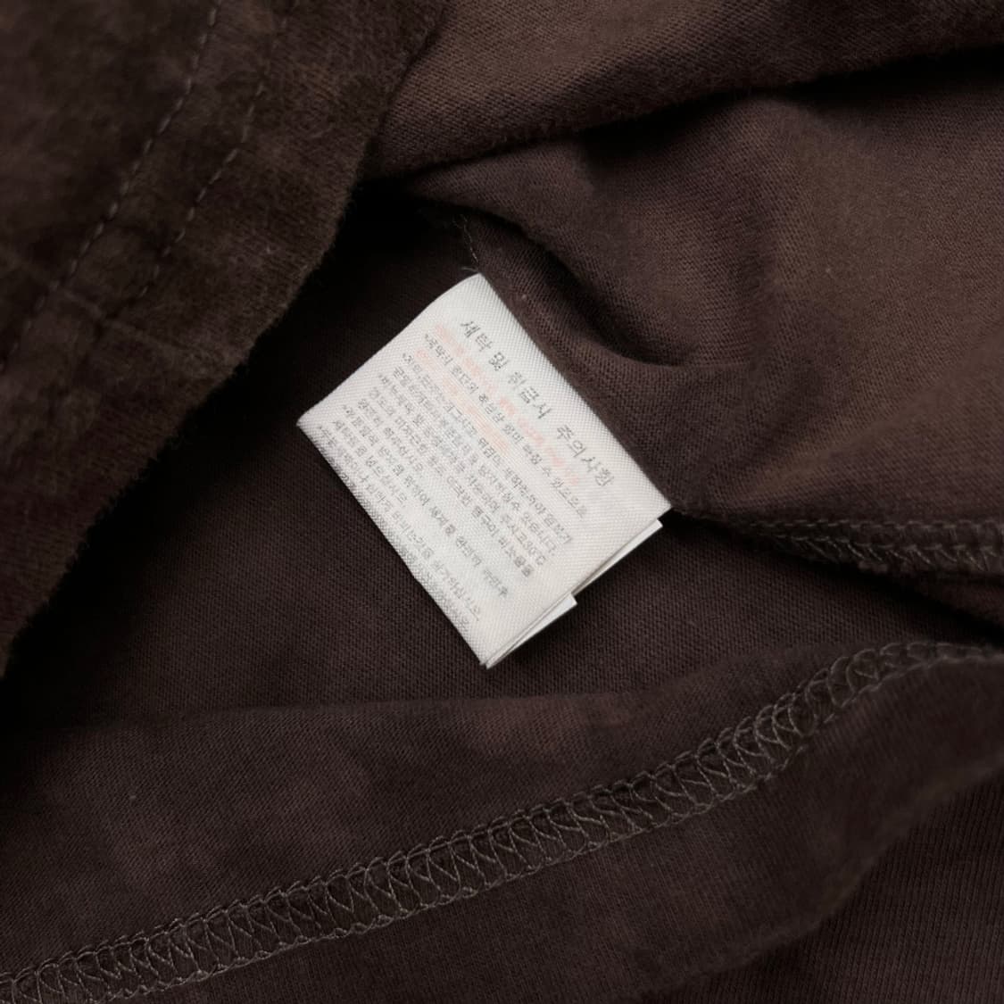 버커루 로고 프린팅 큐빅 브라운 반팔 L 상품이미지5