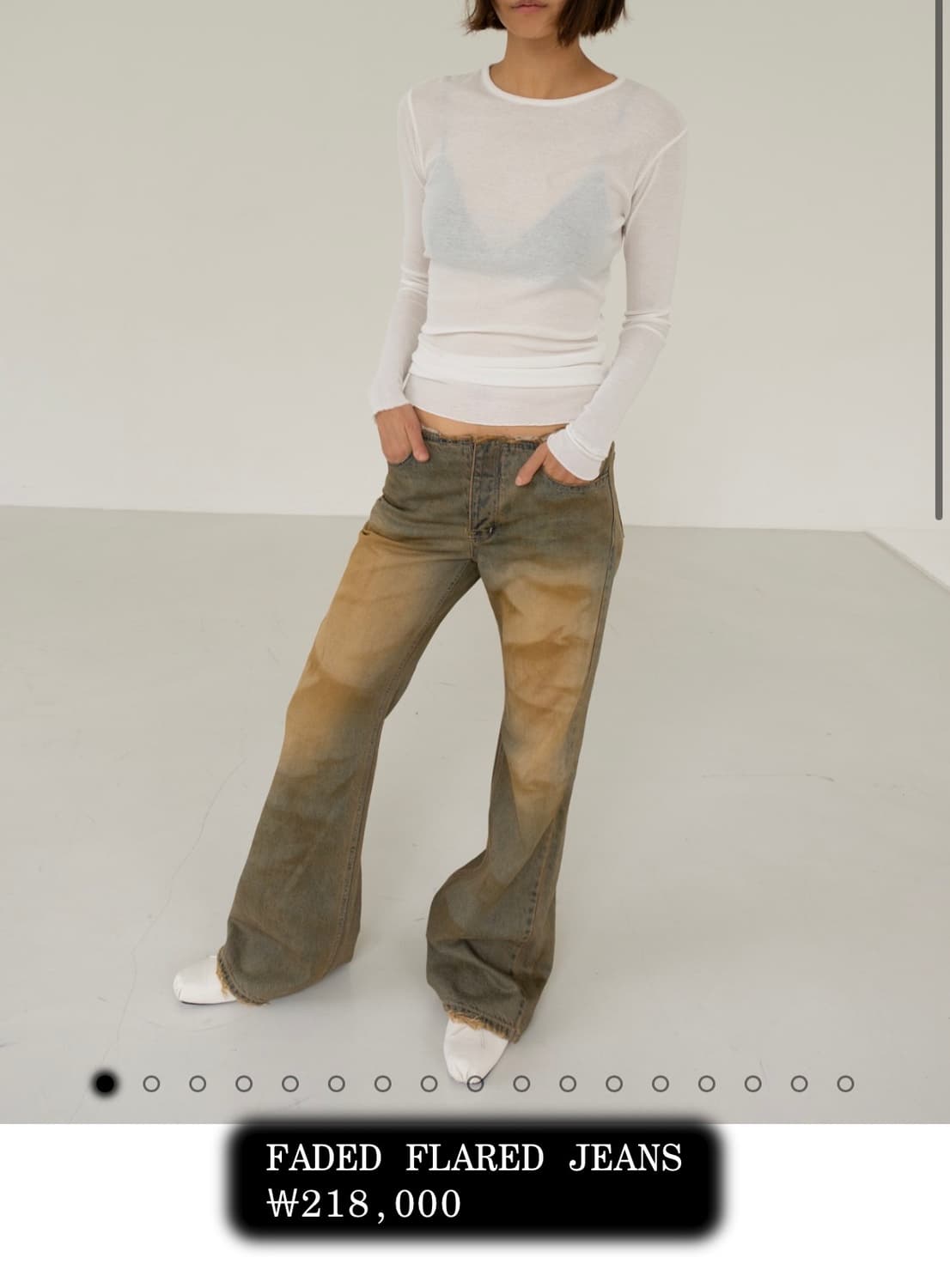 에스이오 FADED FLARED JEANS 상품이미지2