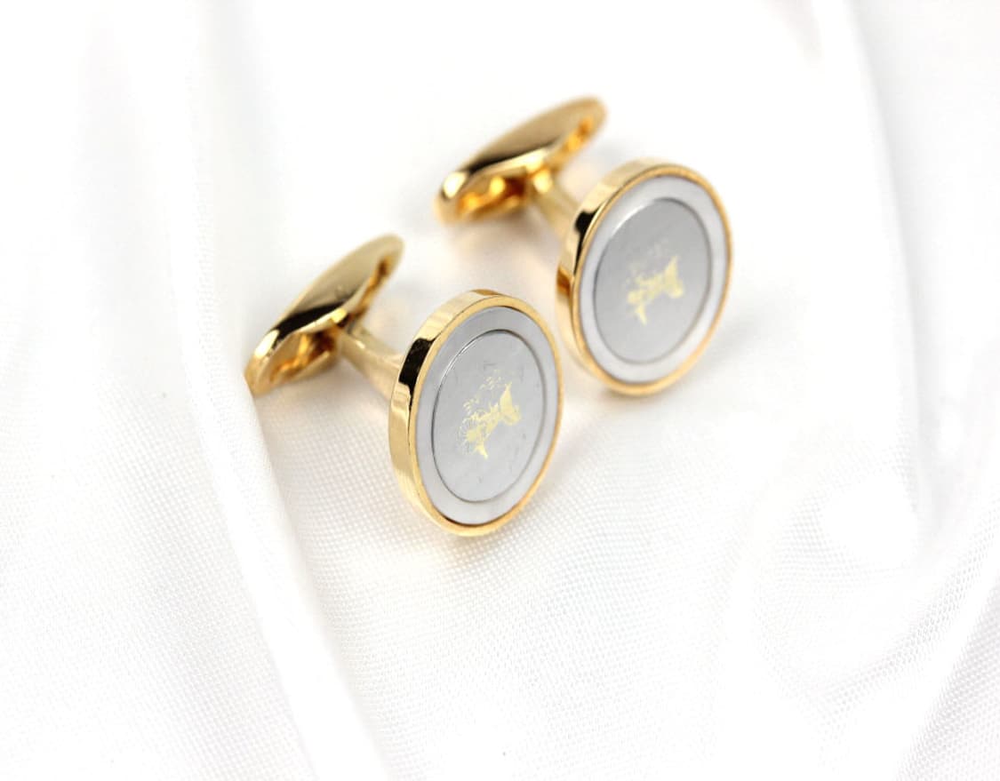셀린느 A-등급 천연자개 한정판 남자 명품 커프스 빈티지 상품이미지3