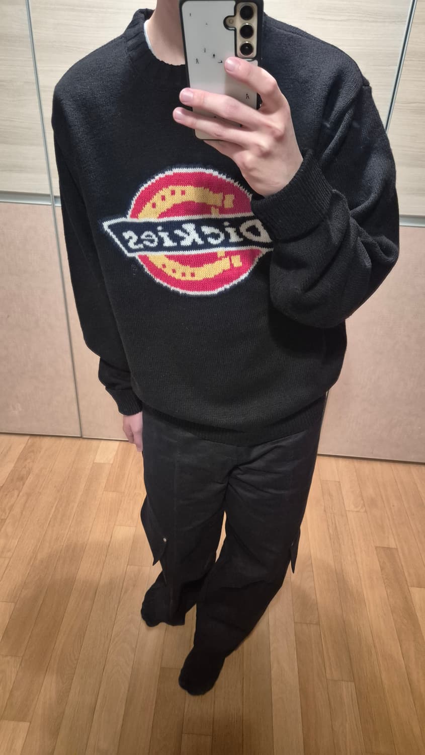 디키즈 트리로고 니트 블랙 L 새상품 상품이미지2
