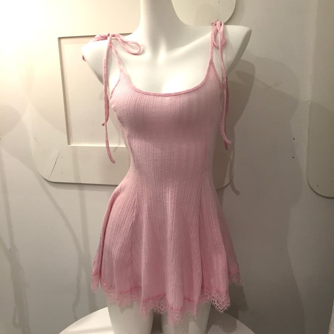 Vintage 로걀 히메갸루 딸기우유 니트 원피스 상품이미지1