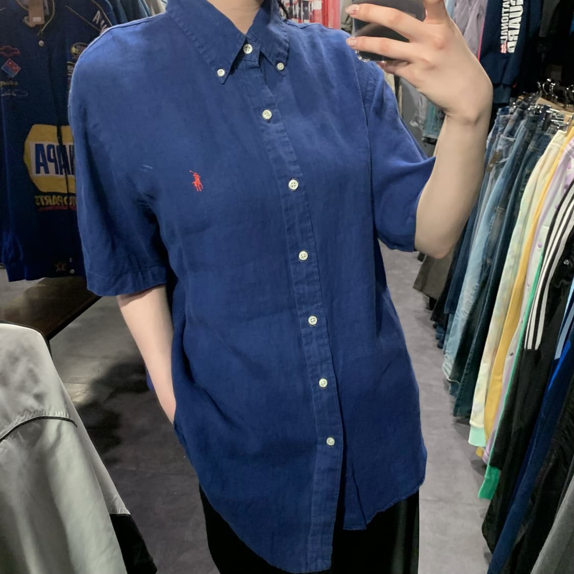 [IM] 폴로 랄프로렌 반팔 셔츠 블루 상품이미지5