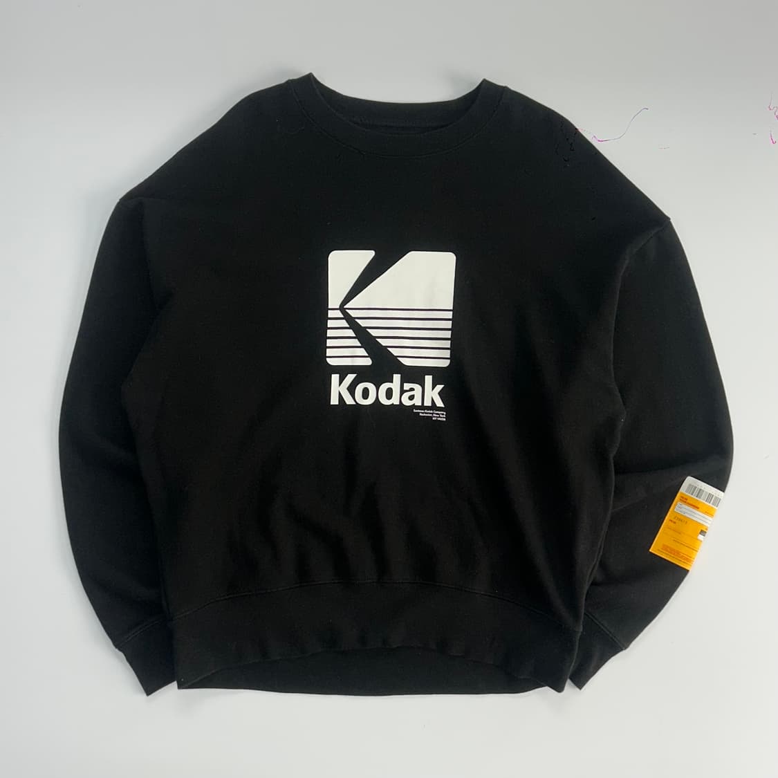 Kodak 코닥 화이트 빅로고 블랙 맨투맨 상품이미지3