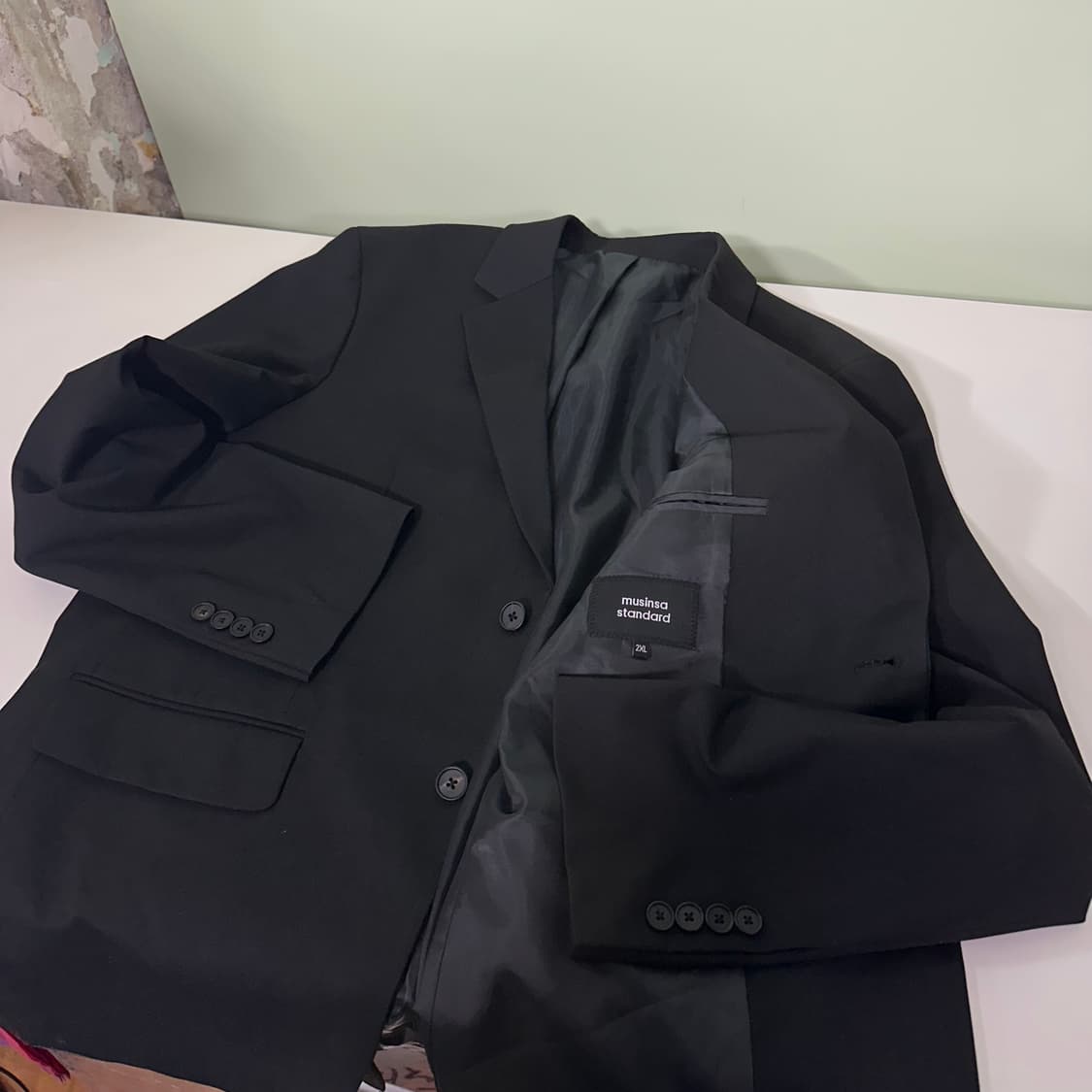 XL 무신사스탠다드 블랙  블레이져 상품이미지2