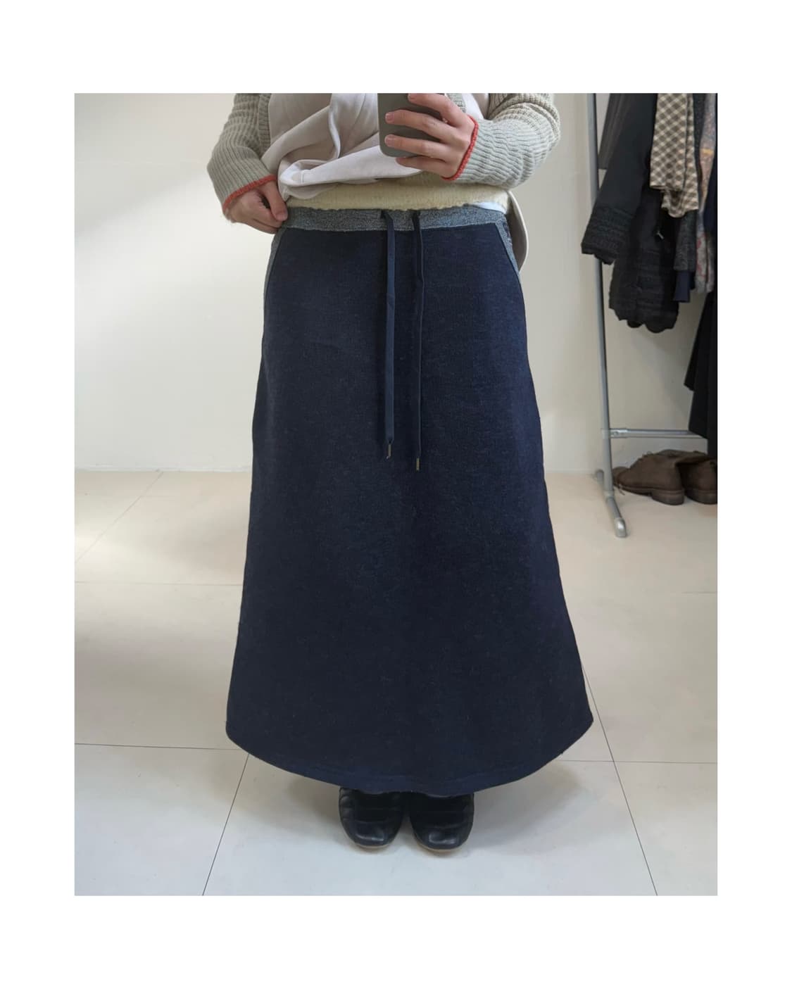 빈티지 기모 스커트 상품이미지5