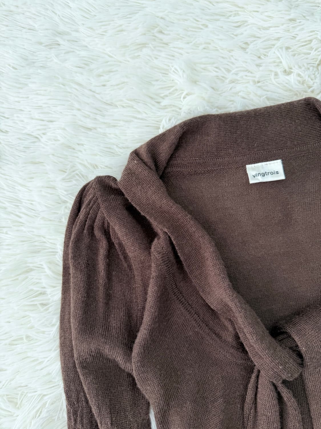 브라운크로쉐니트탑 상품이미지3