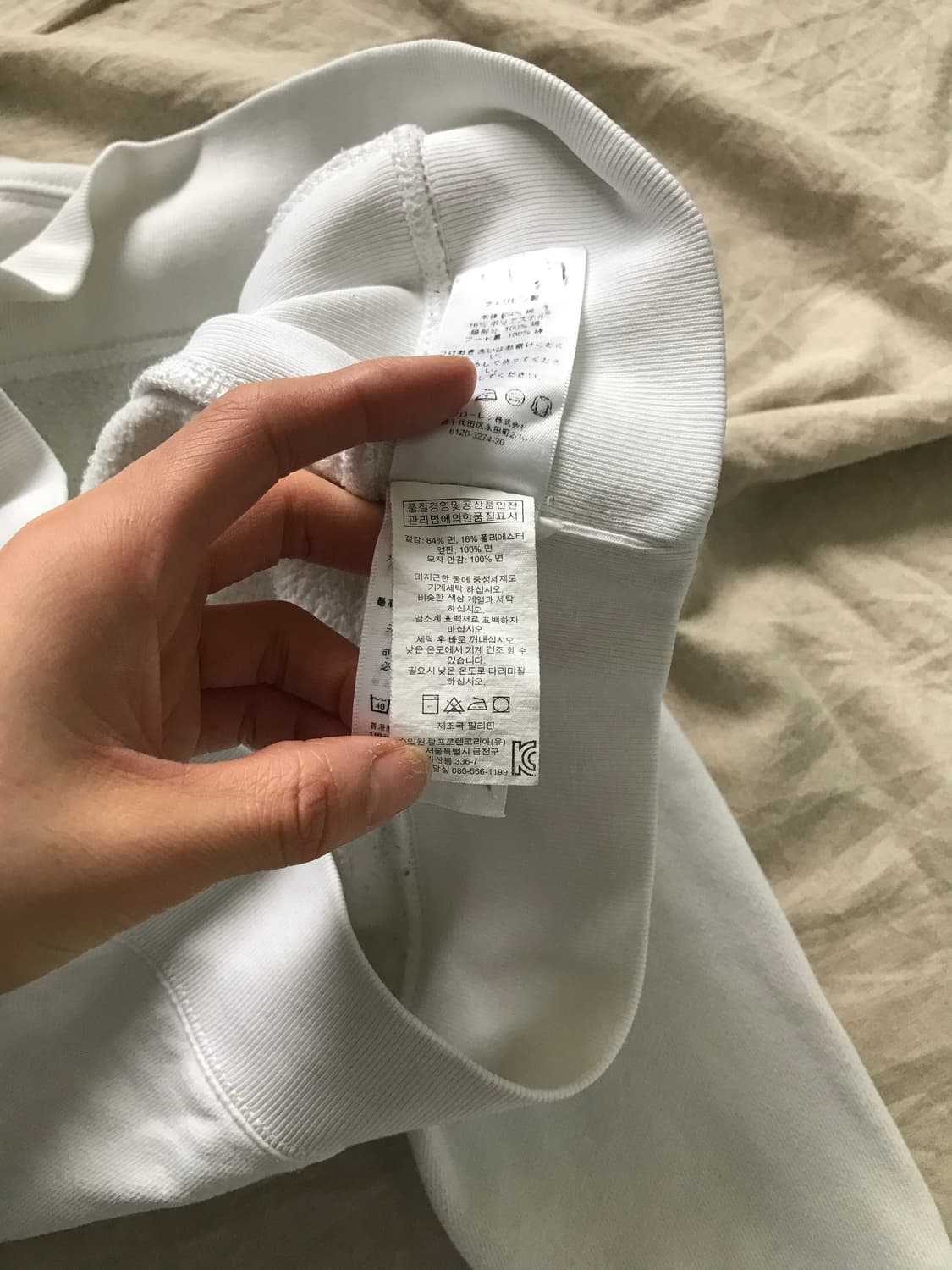 폴로 랄프로렌 빅 포니 로고 화이트 후드티 상품이미지10