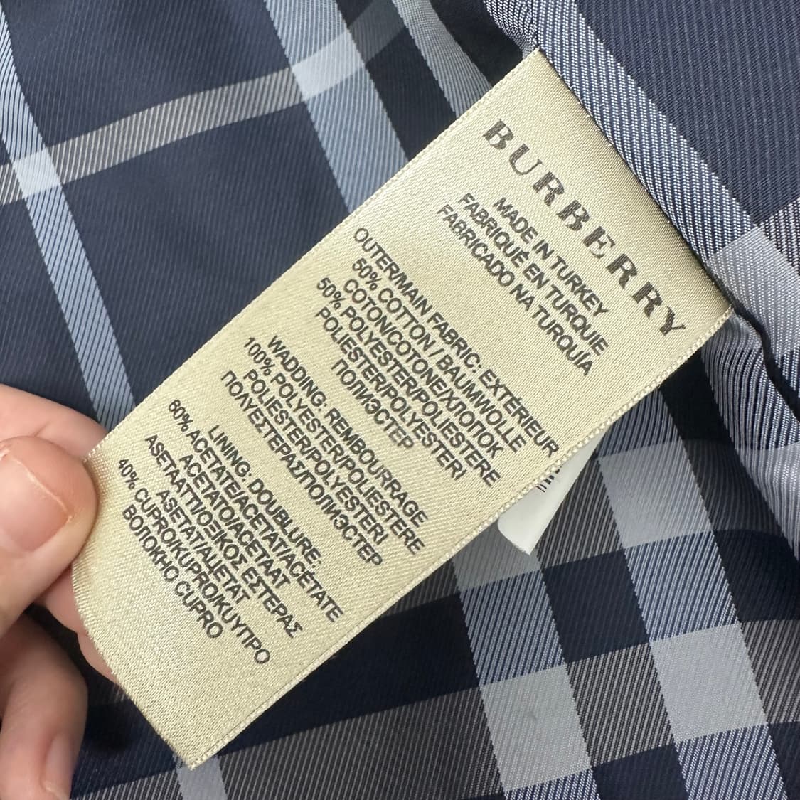 BURBERRY 버버리 여성 트렌치 코트 네이비 S 상품이미지9