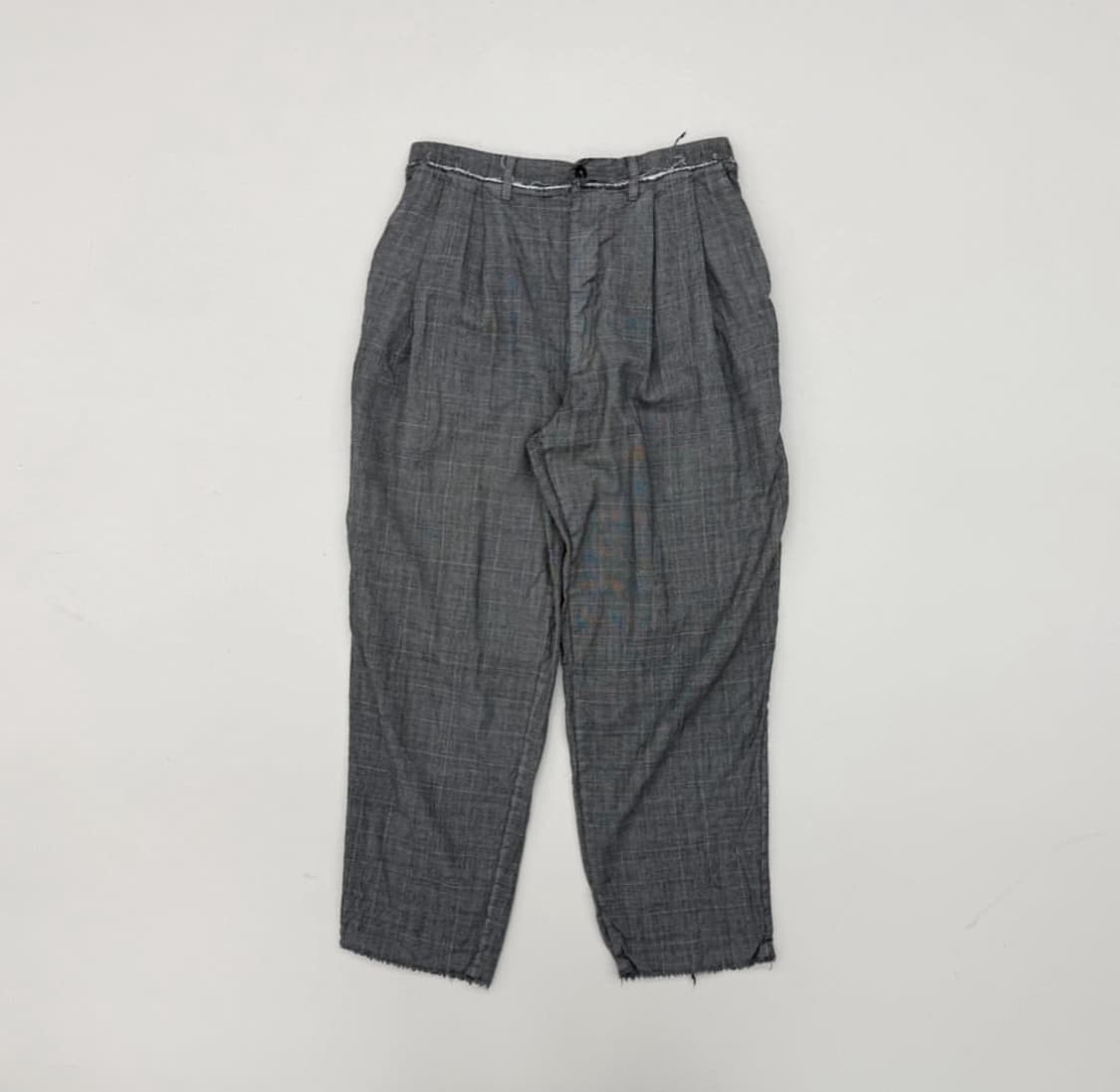 카미엘 포트젠스 울 체크 수트 팬츠 상품이미지1