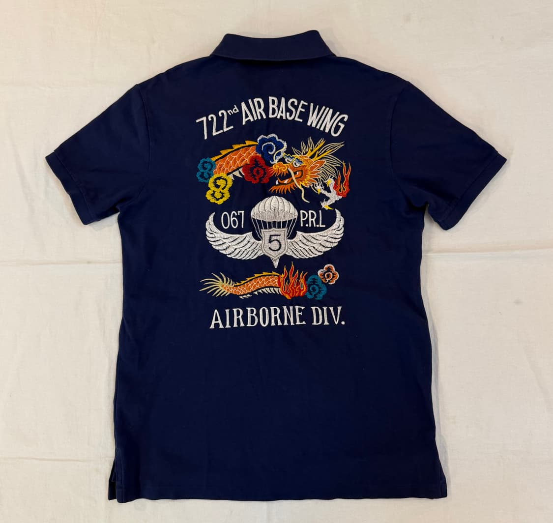 폴로 랄프로렌 밀리터리 자수 치프키프 반팔 카라티 네이비 상품이미지4