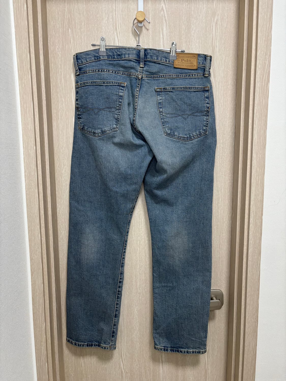 폴로 QR코드 햄튼 스트레이트핏 데님팬츠34" 상품이미지4