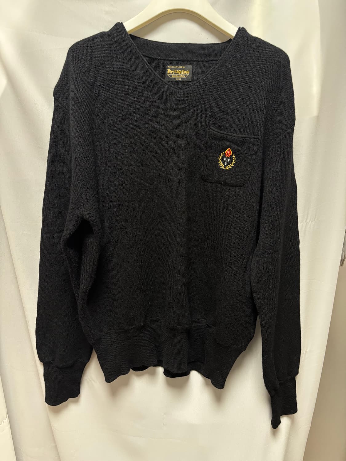 헤리티지플로스 브이넥 블랙s 상품이미지2