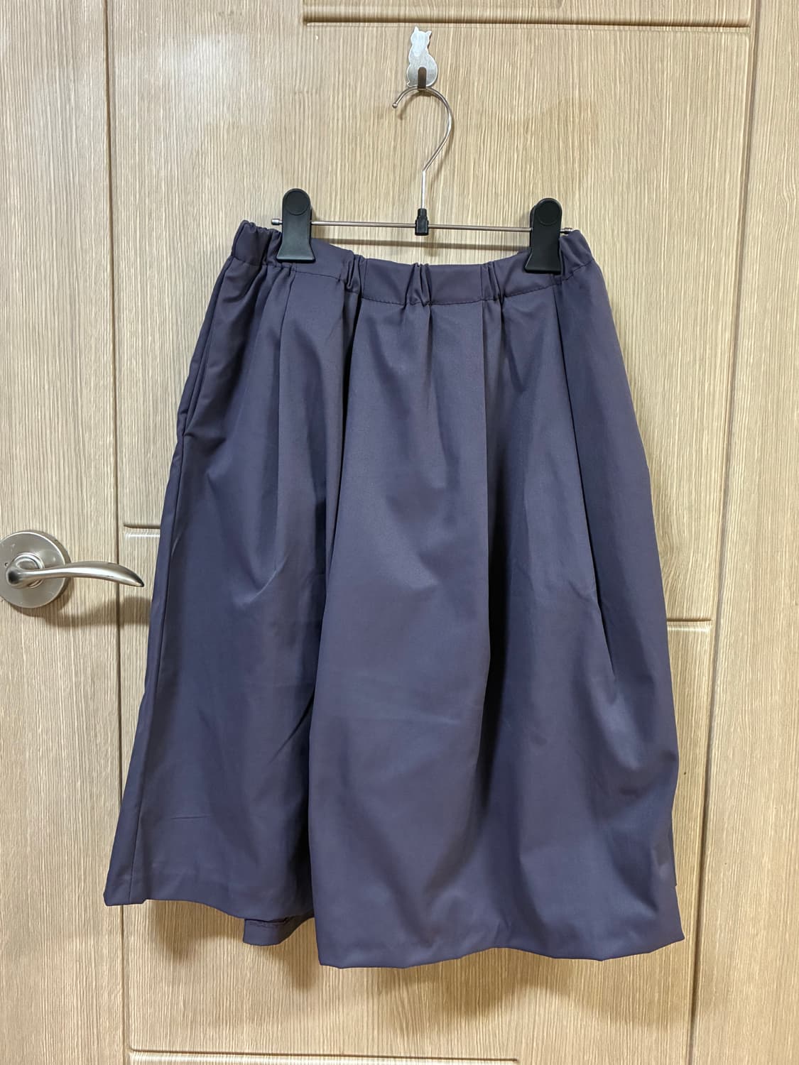 퍼플 밴딩 미디 스커트  상품이미지2