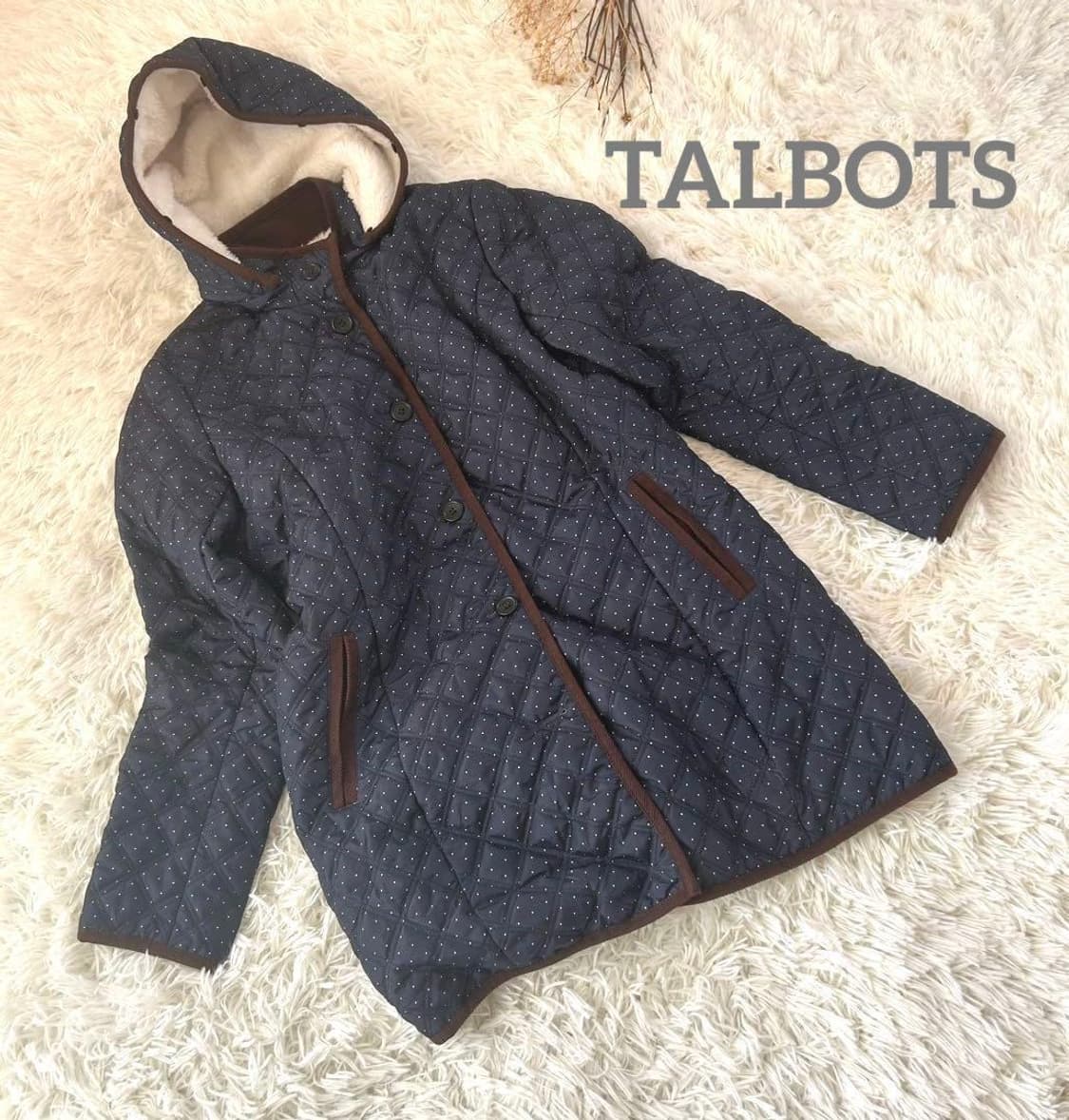 네이비 도트 땡땡이 퀄트자켓 상품이미지1