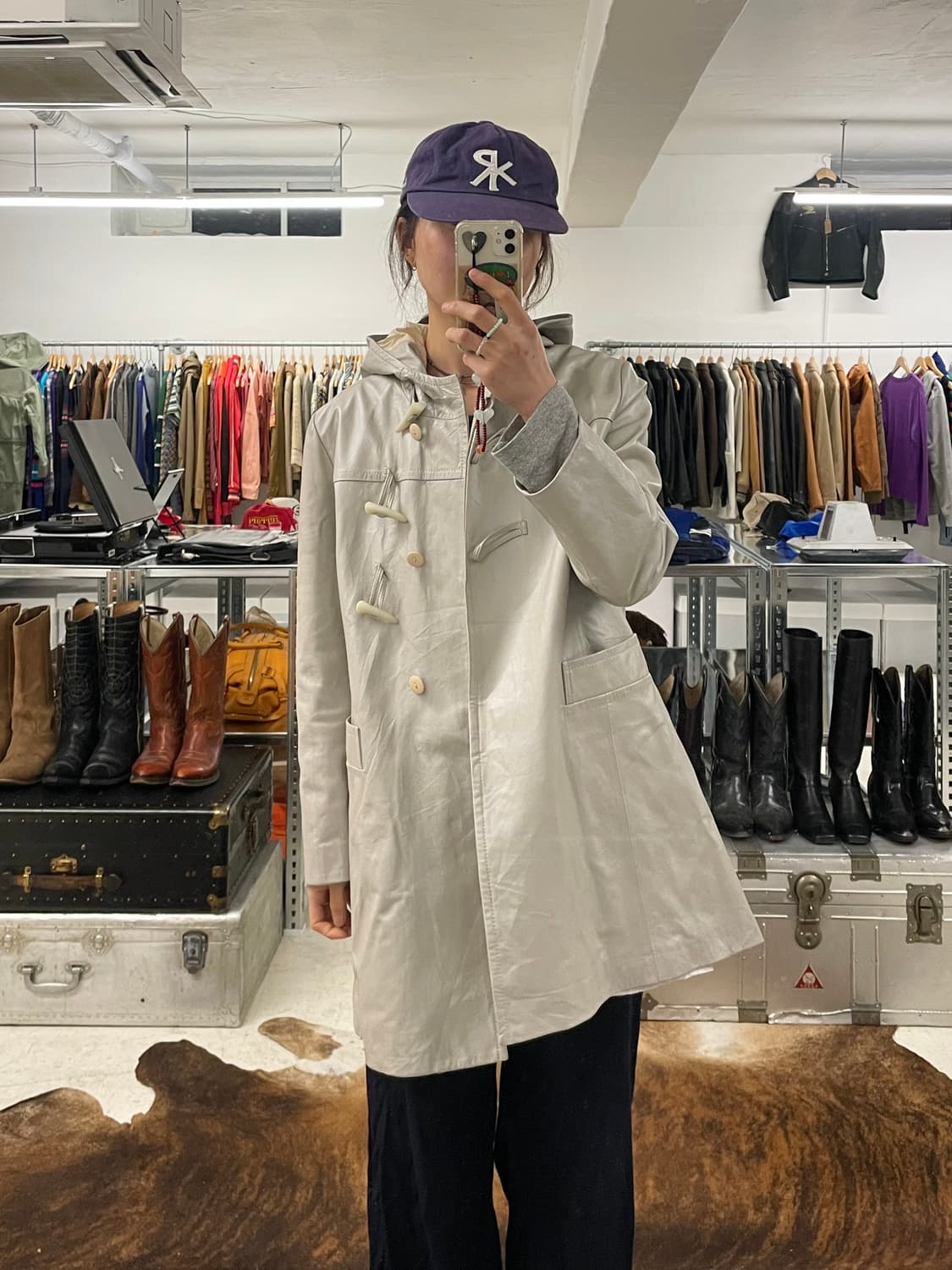 BALMAIN leather duffle coat 발망 레더 더플코트 상품이미지1