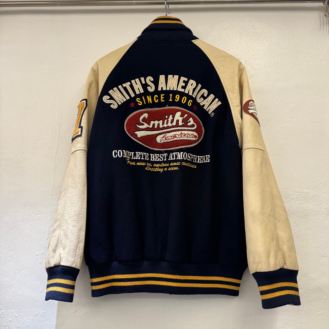 스미스 아메리칸 레더 바시티 자켓 상품이미지1