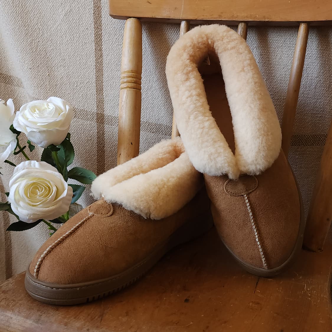 뉴질랜드 천연양털 부츠 양털 신발 무스탕 신발 카멜 컬러 11 상품이미지3