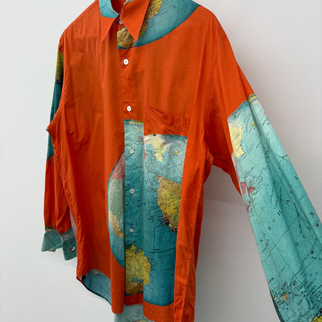 폴스미스 오렌지 프린팅 셔츠 남성 M 상품이미지4