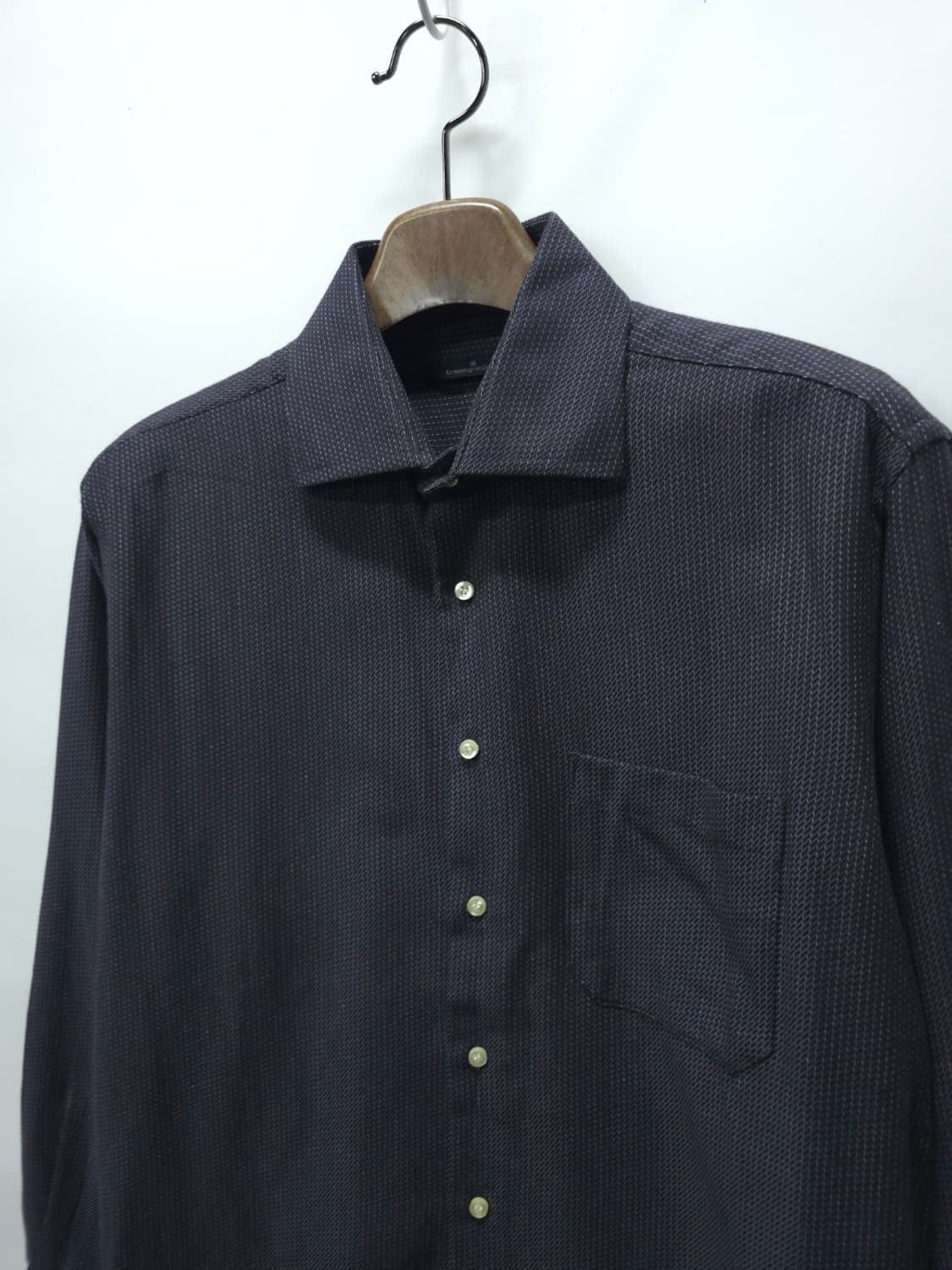 에르메네질도 제냐(Zegna) 블랙 스티치셔츠 (100~105) 상품이미지2