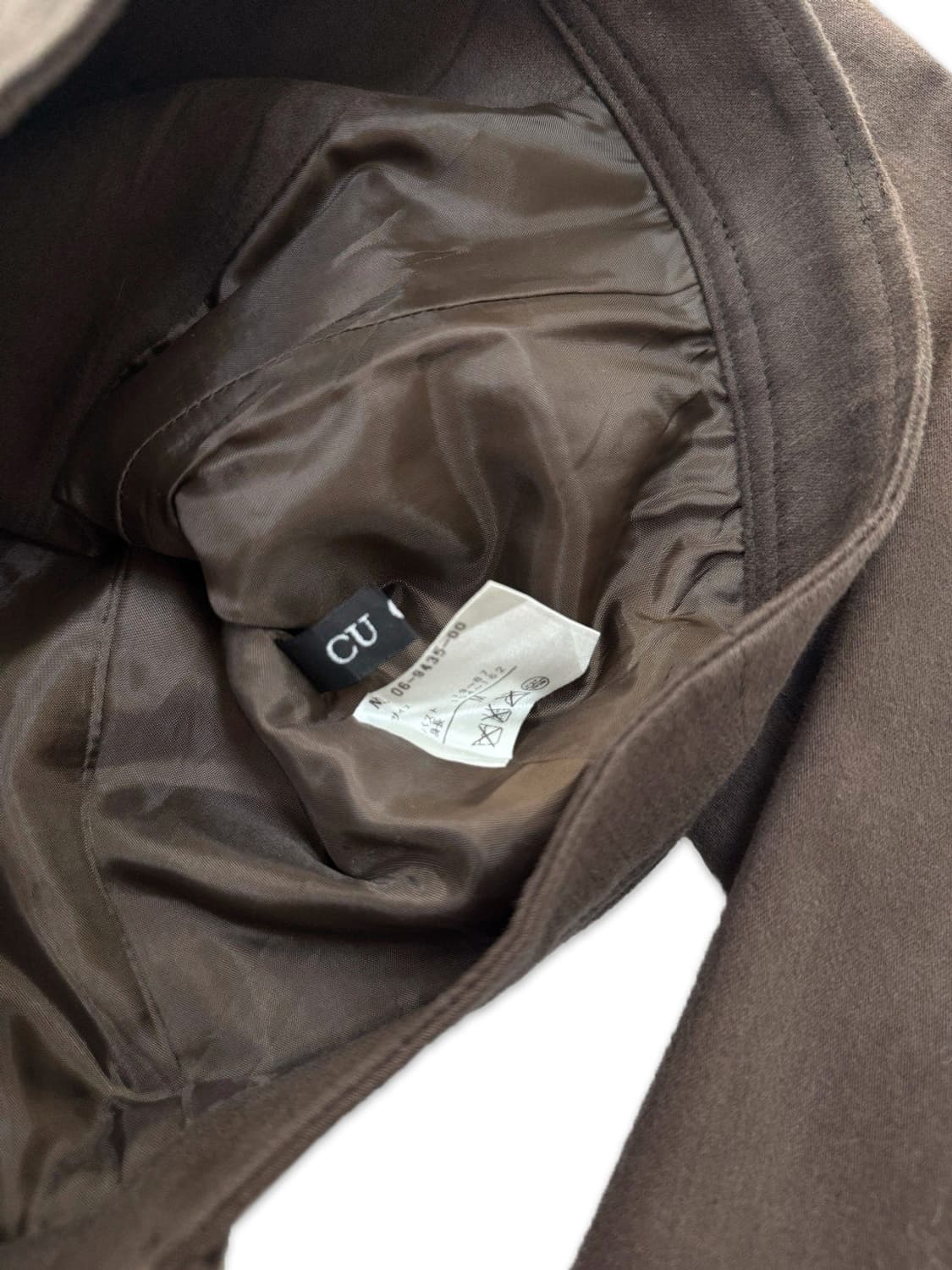 빈티지 브라운 하프 라인 자켓 상품이미지4