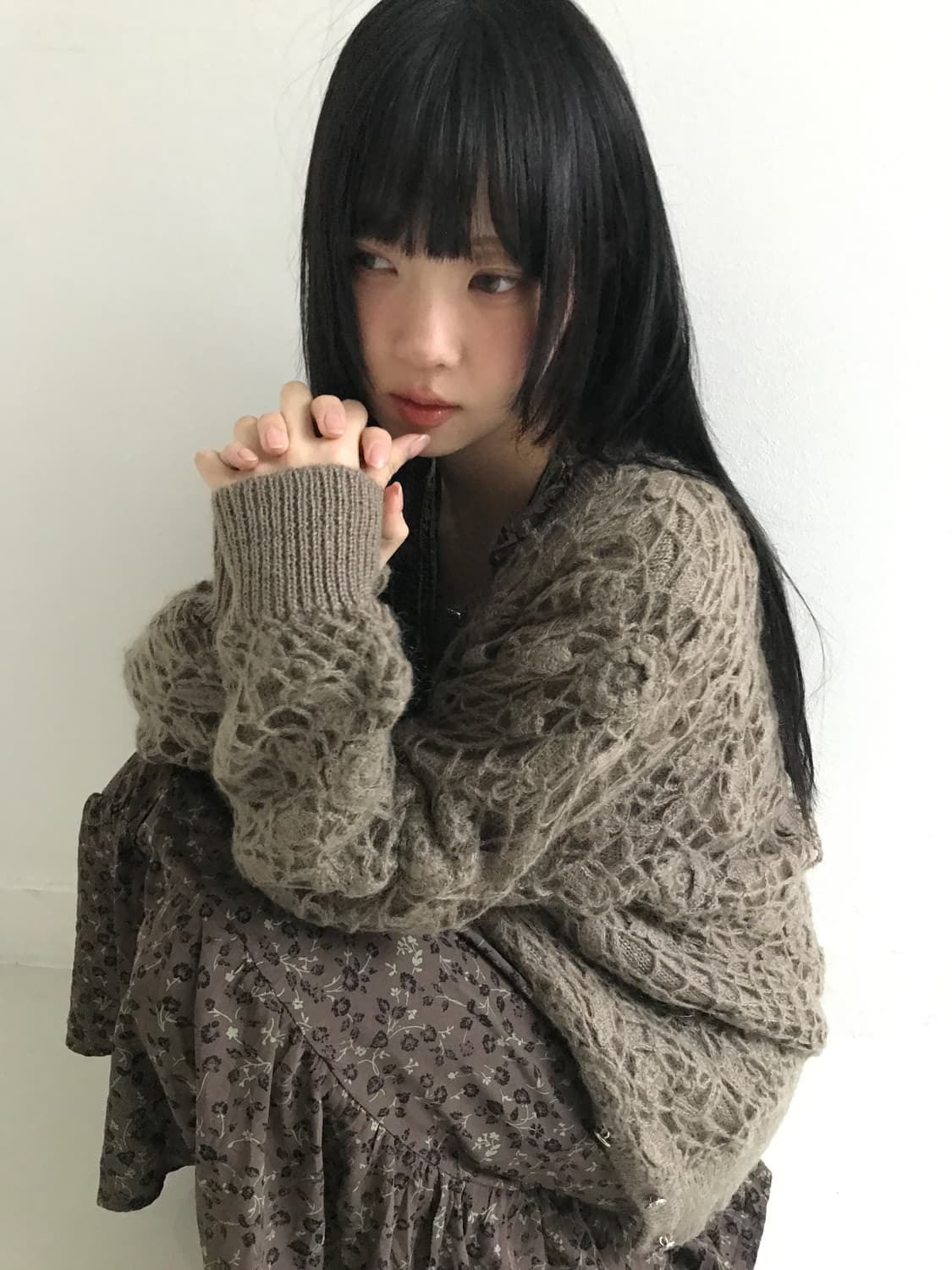 Mori Knit Sliver Button Cardigan 상품이미지6