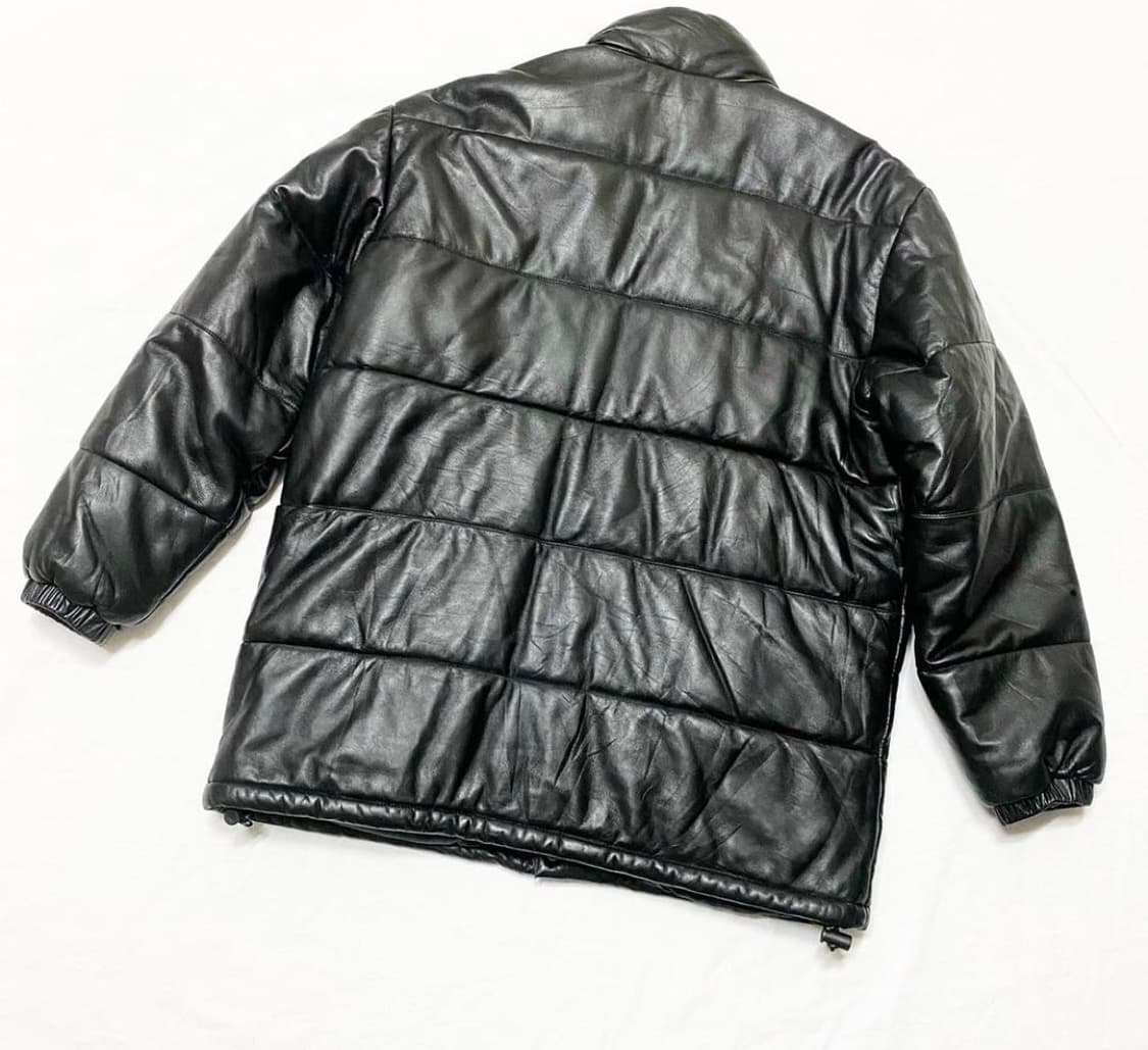 Piccolo Negozio - 양가죽 레더 패딩 상품이미지3