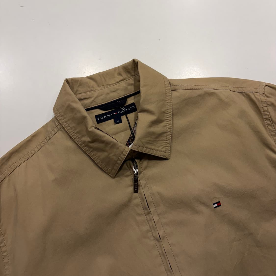 [M] 타미힐피거 해링턴 베이지 면 자켓 C195 상품이미지3