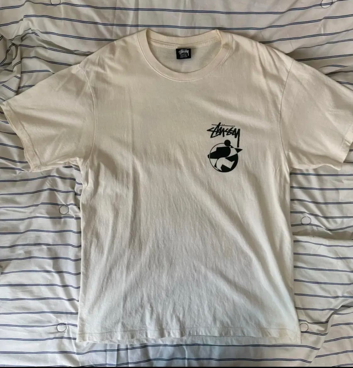 [스투시x아워레가시] 서프맨2 피그먼트 다이드티셔츠 내츄럴 L 상품이미지1
