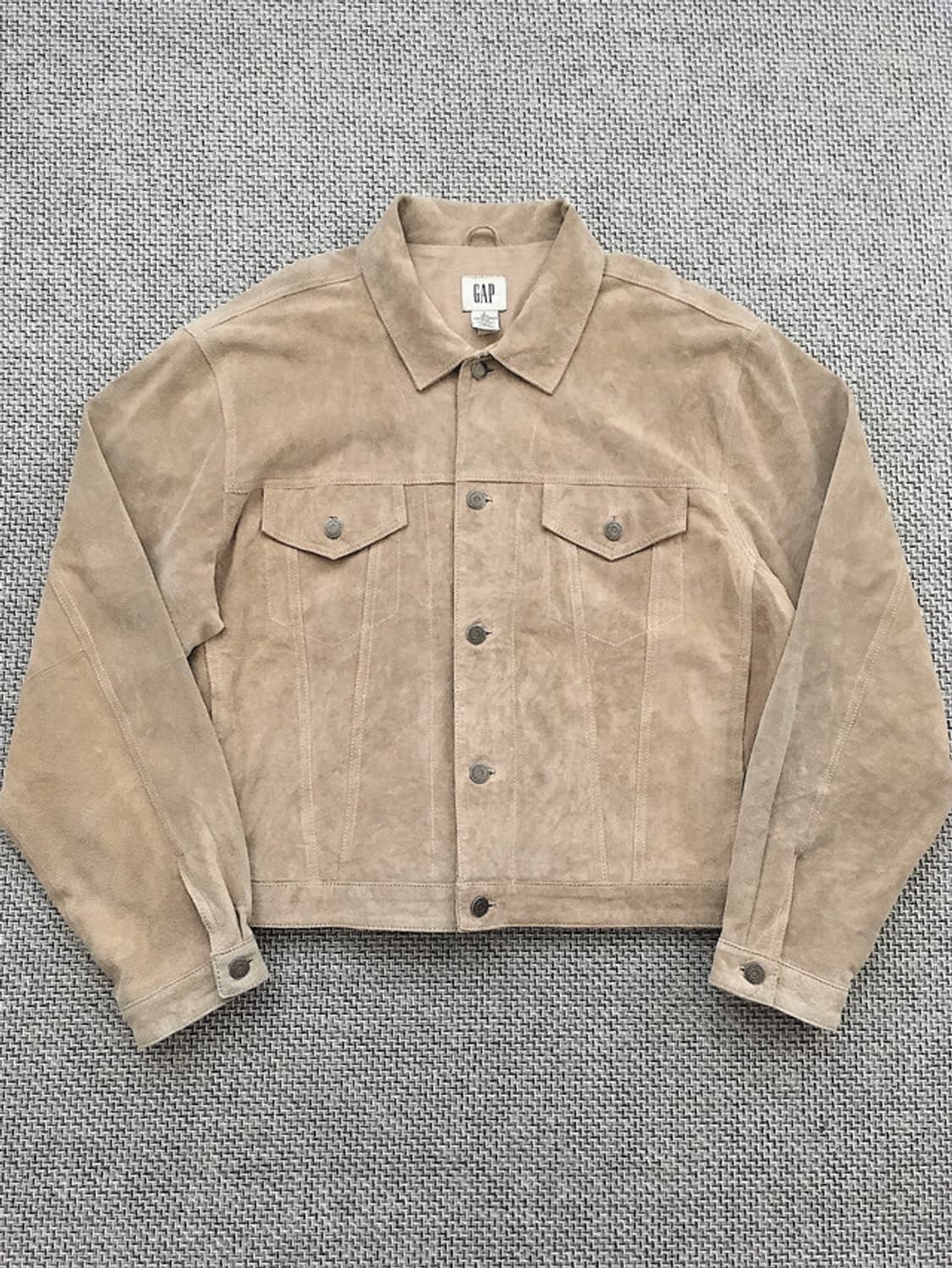 90s original suede 3rd trucker jacket 상품이미지1