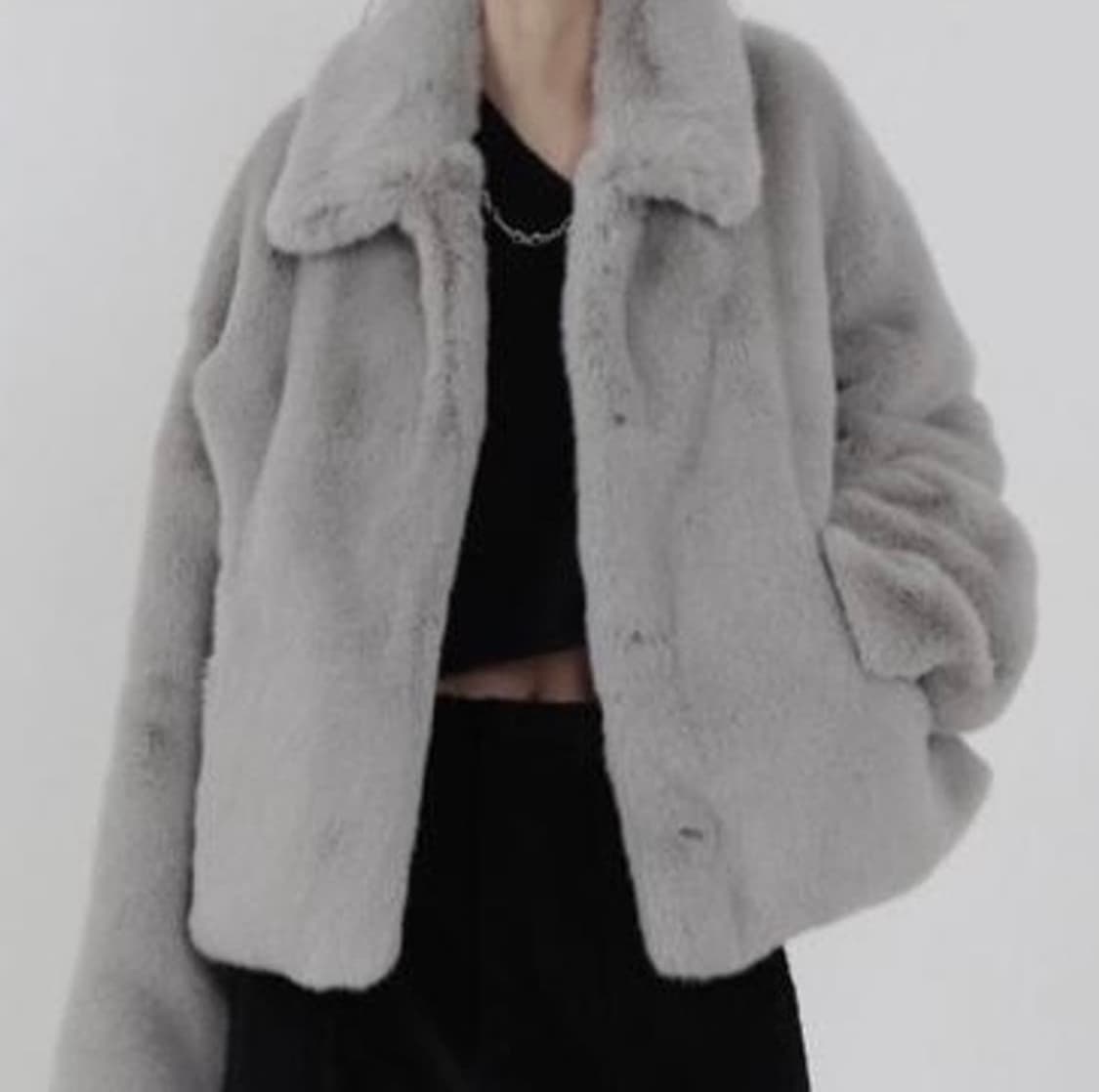 트리밍버드 라운드 포켓 퍼자켓 상품이미지2