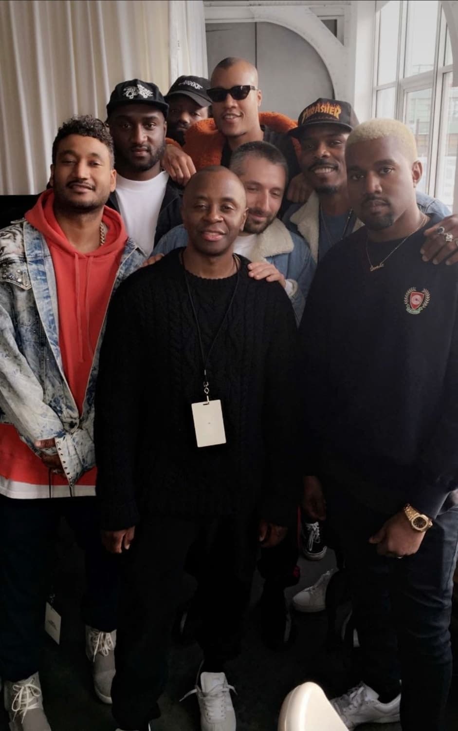 이지 YEEZY 시즌 5 크레스트 로고 벨벳 후드 m 정품 상품이미지7