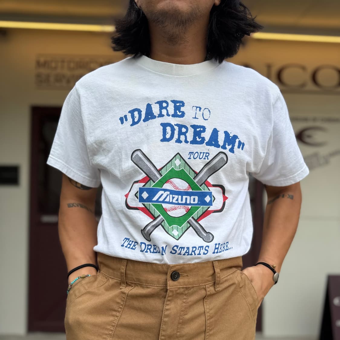 90‘s 프룻오브더룸 x 미즈노 Dare to Dream 티셔츠 L 상품이미지8