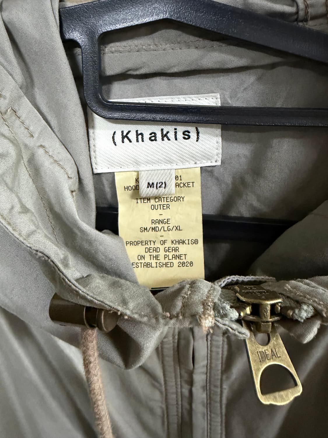 카키스 바람막이 그레이 m(2)사이즈 상품이미지3