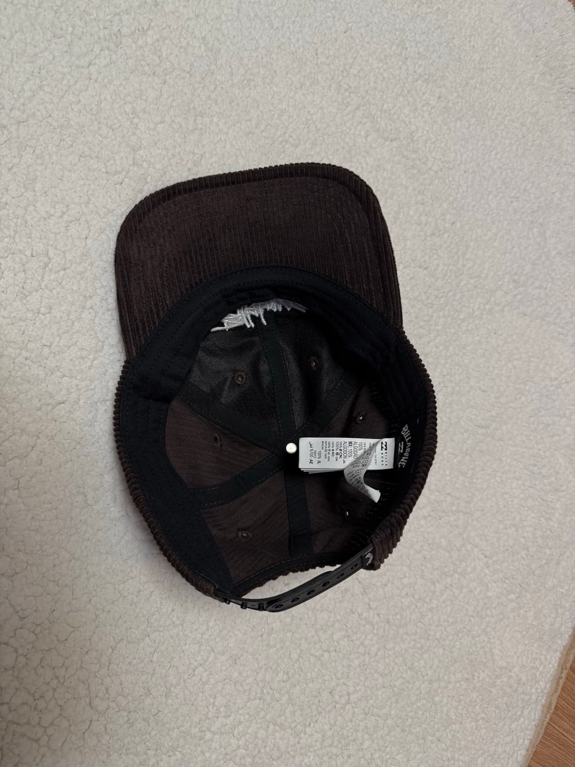 빌라봉 코듀로이 스냅백 상품이미지3