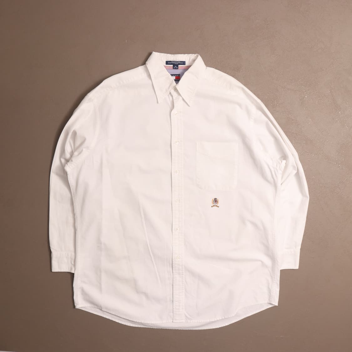 90's 타미힐피거 코튼 화이트 셔츠 A1447 상품이미지1