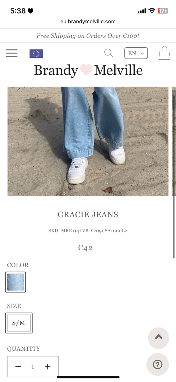 브랜디멜빌 gracie 연청 와이드팬츠 상품이미지6