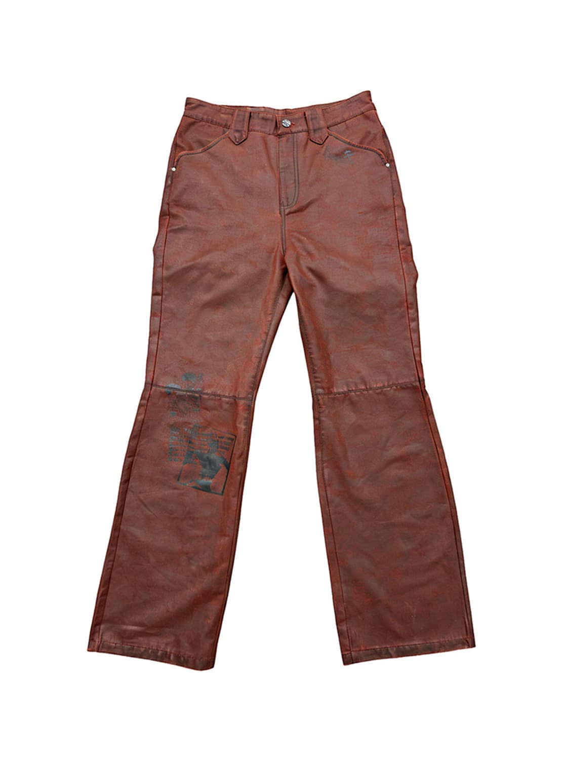 Wax Coated Micro Flare Pants 상품이미지1