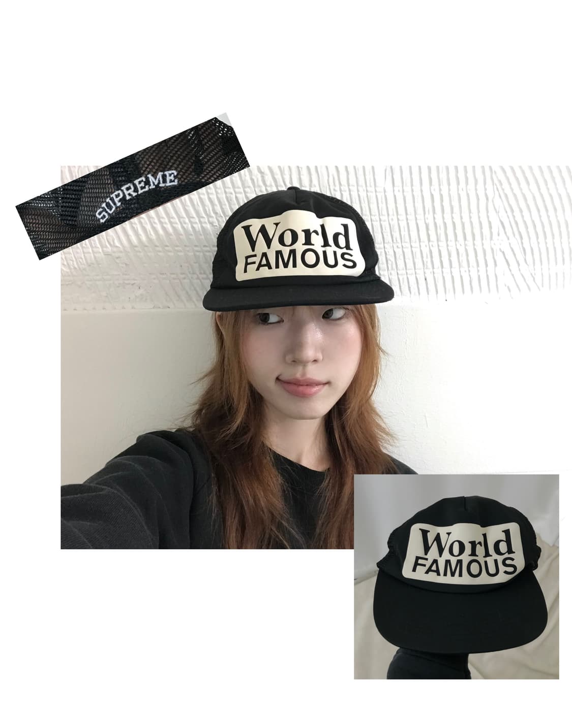 슈프림 월드 페이머스 메쉬캡 스냅백 모자 상품이미지1