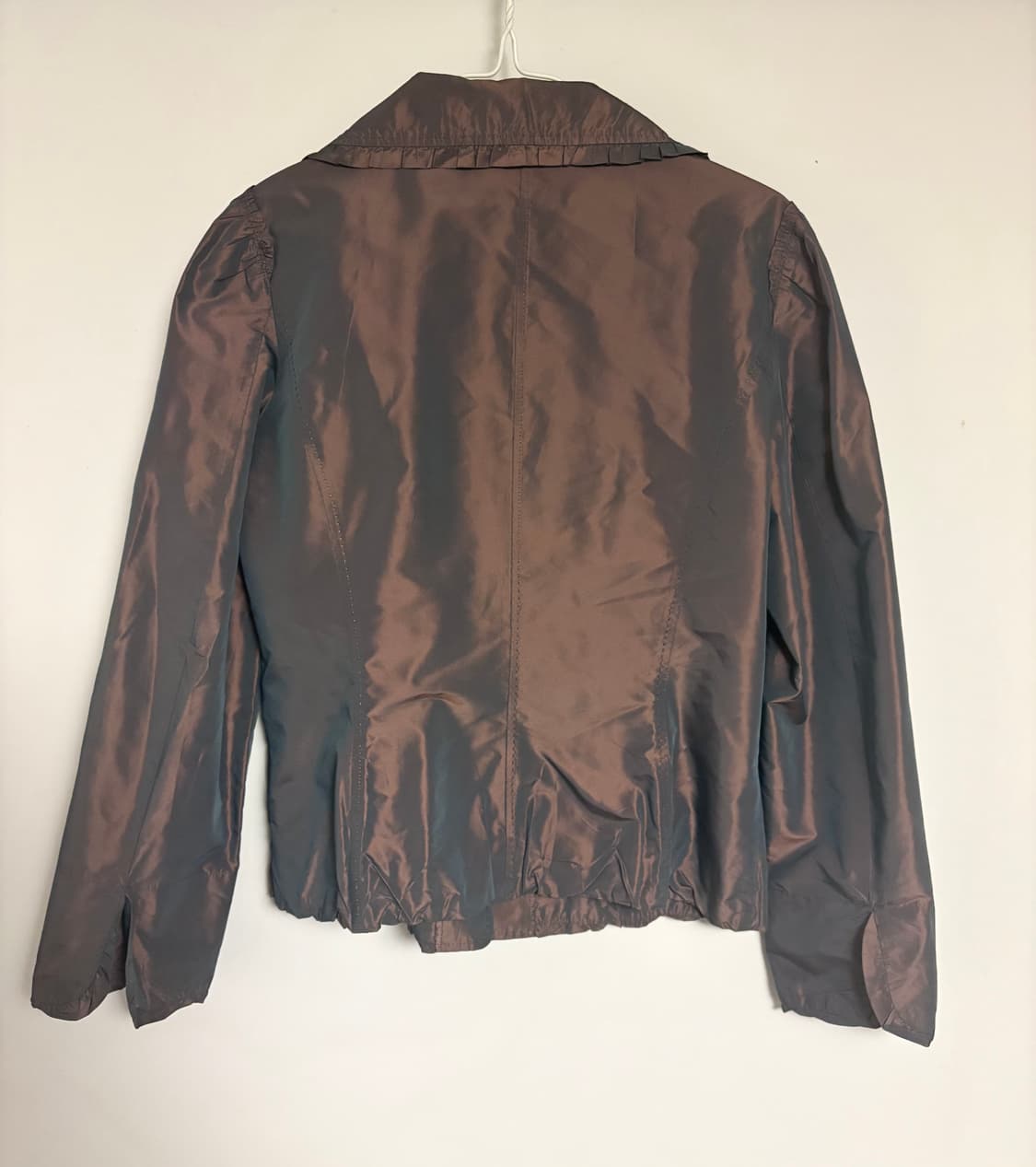 Hiroko Koshino 이리디센트 러플 자켓 상품이미지2