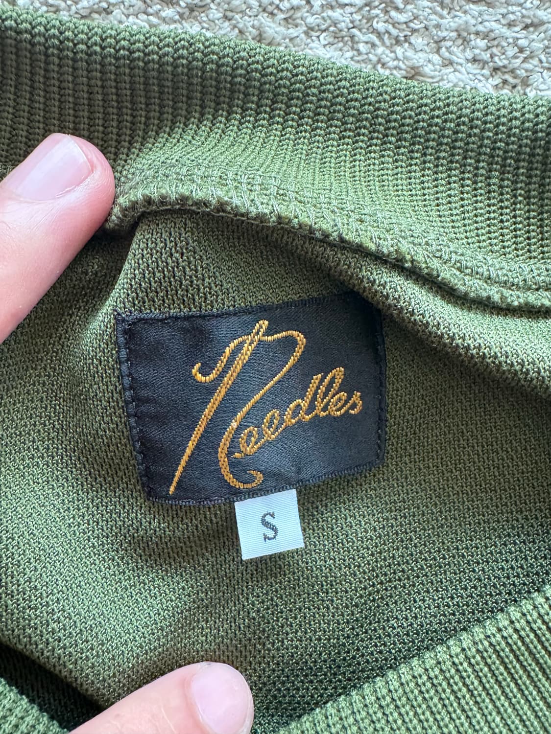 니들스 트랙 크루넥 올리브 S 상품이미지2