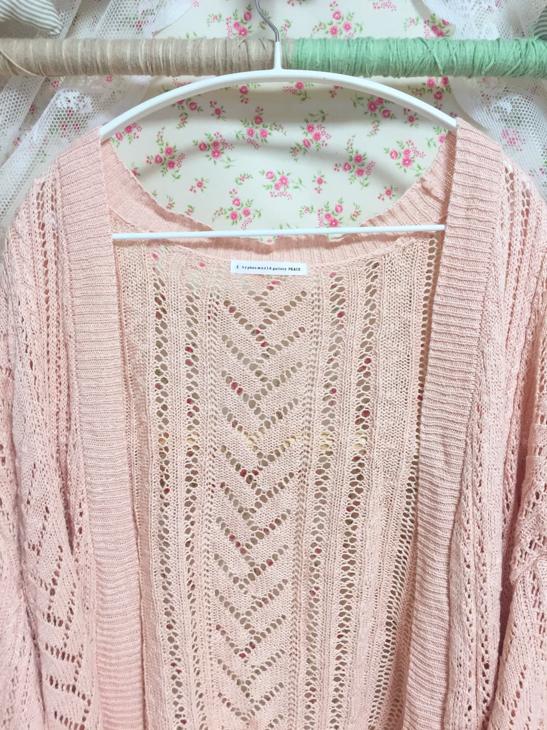 빈티지 모리걸 피치핑크 볼레로 상품이미지3