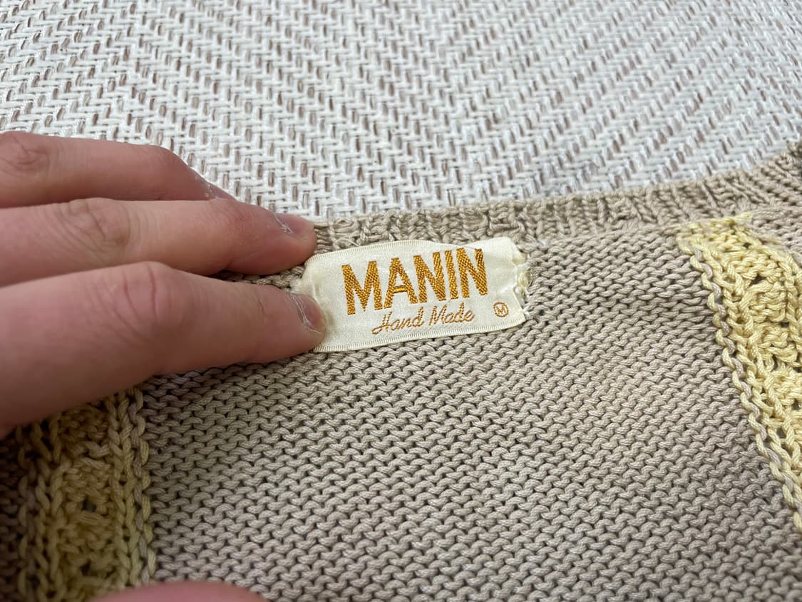 빈티지 핸드메이드 에스닉 베어 가디건  J03739 상품이미지8