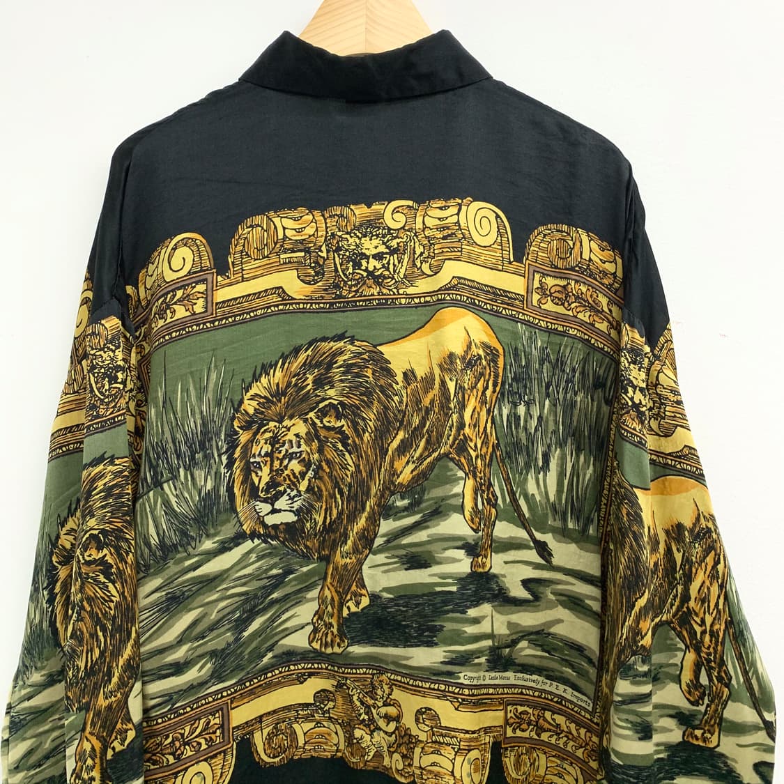 메탈릭 실크 베르사체 바로크 패턴 실크 셔츠 상품이미지9