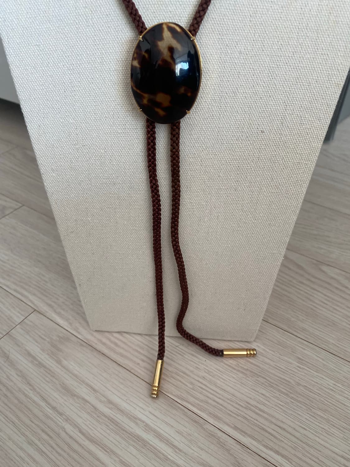 빈티지 볼로타이 호피 목걸이 상품이미지4