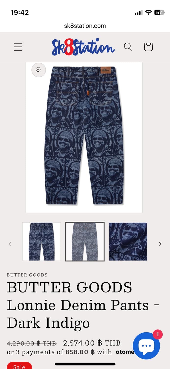 버터굿즈(BUTTERGOODS) Lonnie 데님 팬츠 상품이미지2