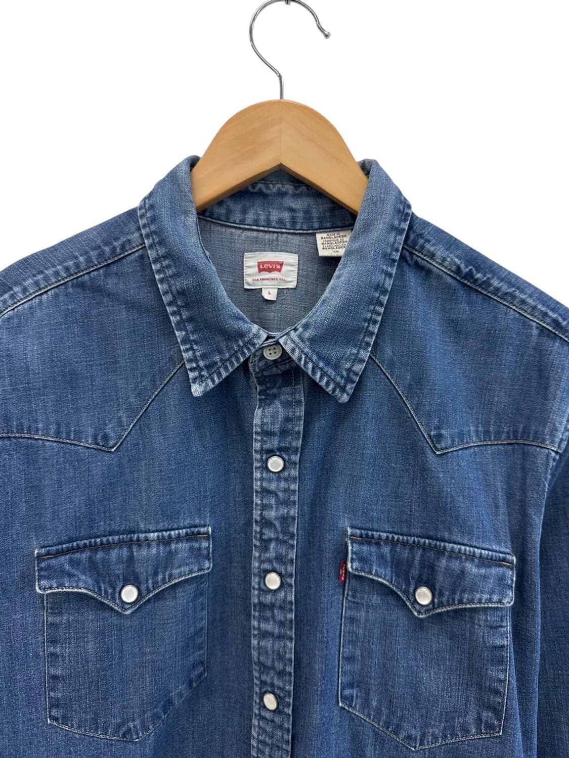 리바이스 샴브레이 셔츠 (L) 상품이미지2