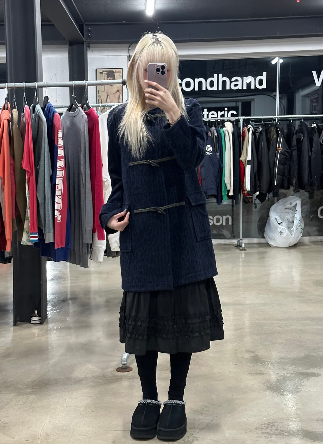 히스테릭 글래머 레오파드 더블 코트 상품이미지2