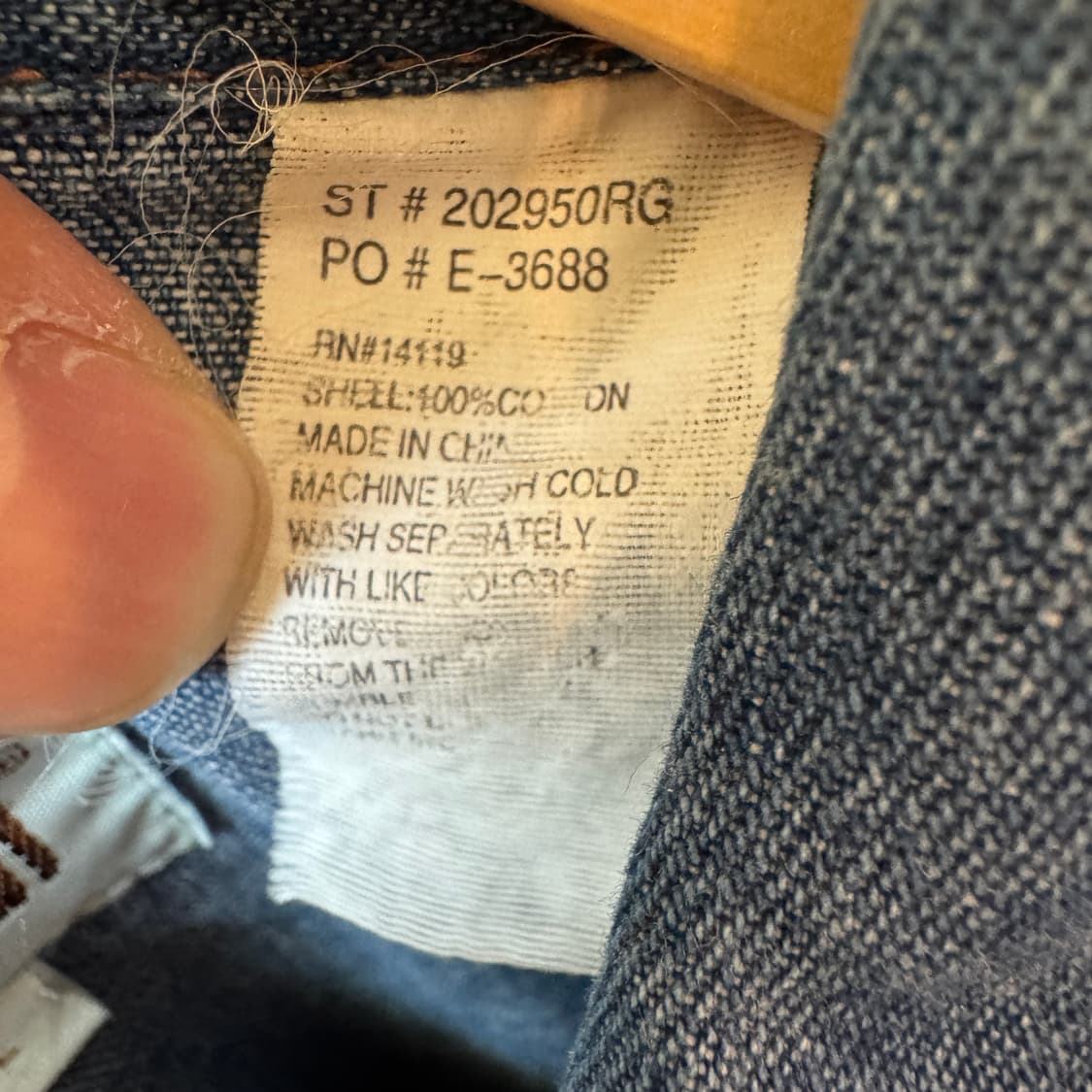 엘리캐슬맨 데님 웨스턴셔츠 XL 상품이미지8