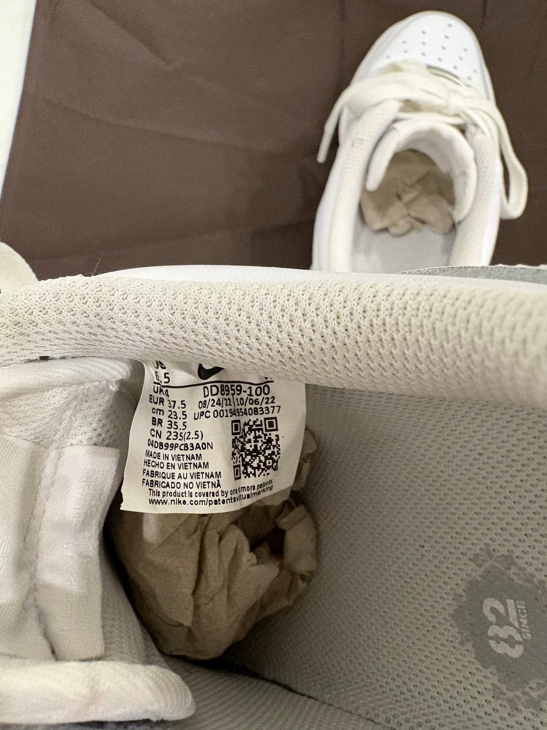 nike 에어포스1 07 W화이트235 상품이미지7