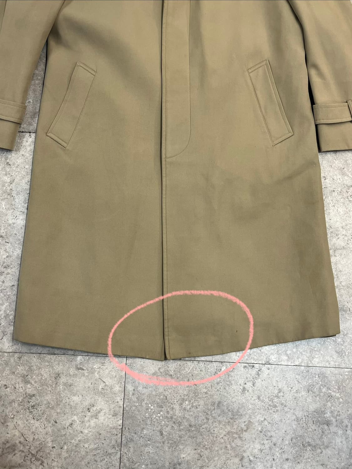 런던포그 울 트렌치 자켓 베이지 #csz3459 상품이미지5